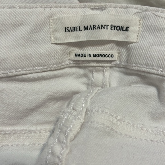 Isabel Marant Cropped Straight White Jeans Size 38/10 - Picture 2 of 6